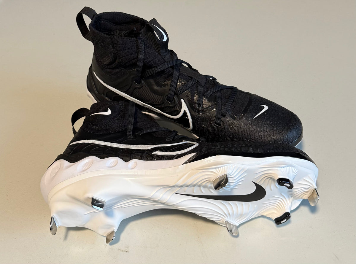 NEW Nike Alpha Huarache NXT Mens Size 7.5 Black White Baseball