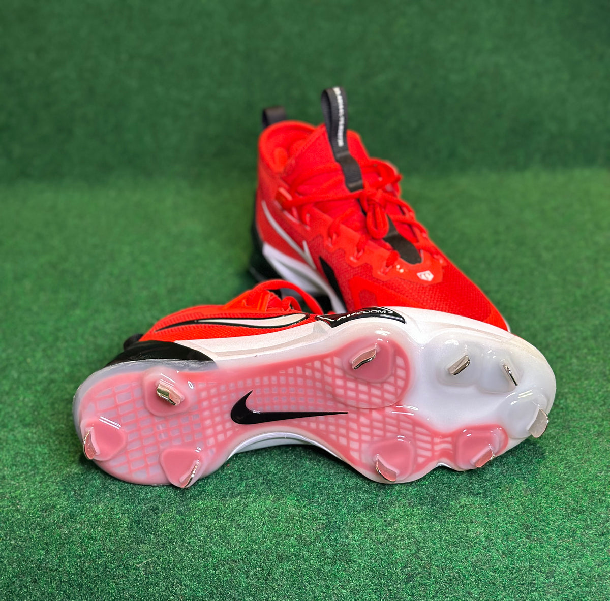 Nike Force Zoom Trout 9 Elite Baseball Cleats Red Men s Size 7 FB2906 Hot Bat Sports