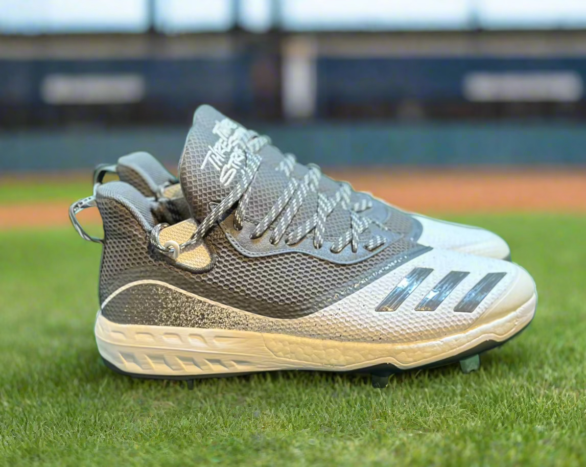 Adidas Boost Baseball Metal Cleats Icon V Three Stripe Men display picture 2
