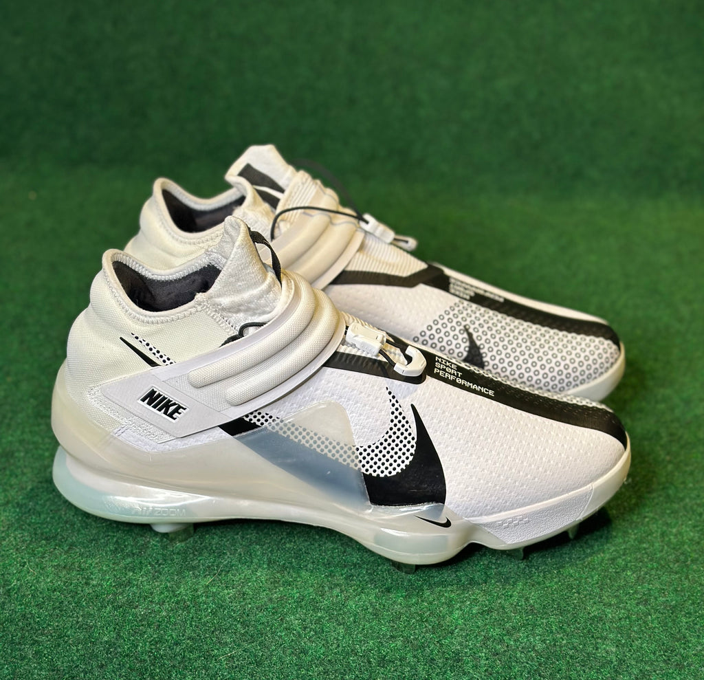 Nike Force Zoom Trout 7 Baseball Cleats White/Black DC9904-103 Nike Force Zoom Trout 7 Baseball Cleats White/Black DC9904-103