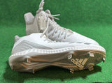 Adidas Icon Bounce Mid Baseball Metal Cleats White Grey CG5181 Men's 13.5 - Hot-Bat Sports