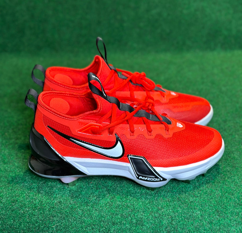 Nike Force Zoom Trout 9 Elite Metal Baseball Cleats Size 7 Red White