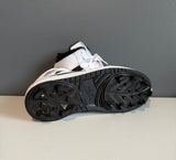 Nike Air Jordan 1 Mid Custom Baseball Softball Cleats White Black Men's Size 11 - Hot-Bat Sports