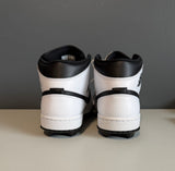 Nike Air Jordan 1 Mid Custom Baseball Softball Cleats White Black Men's Size 11 - Hot-Bat Sports