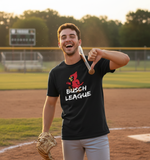 Busch League t-shirt lifestyle photo