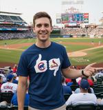 Cubs Cardinals t-shirt lifestyle photo