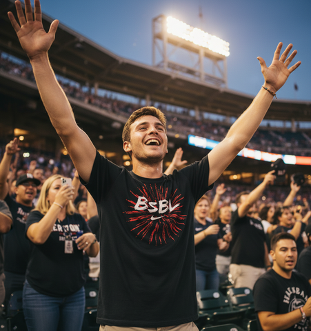 Fireworks t-shirt lifestyle photo