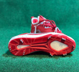 Adidas Iron skin Icon 6 Metal Baseball Cleats Red/White EG6550 Men's Size 8 - Hot-Bat Sports