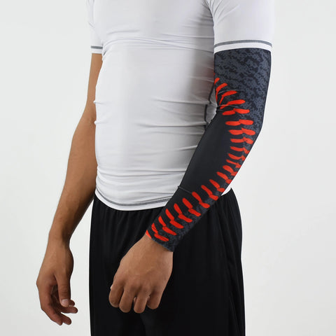 Baseball Black in black arm sleeve - Hot-Bat Sports